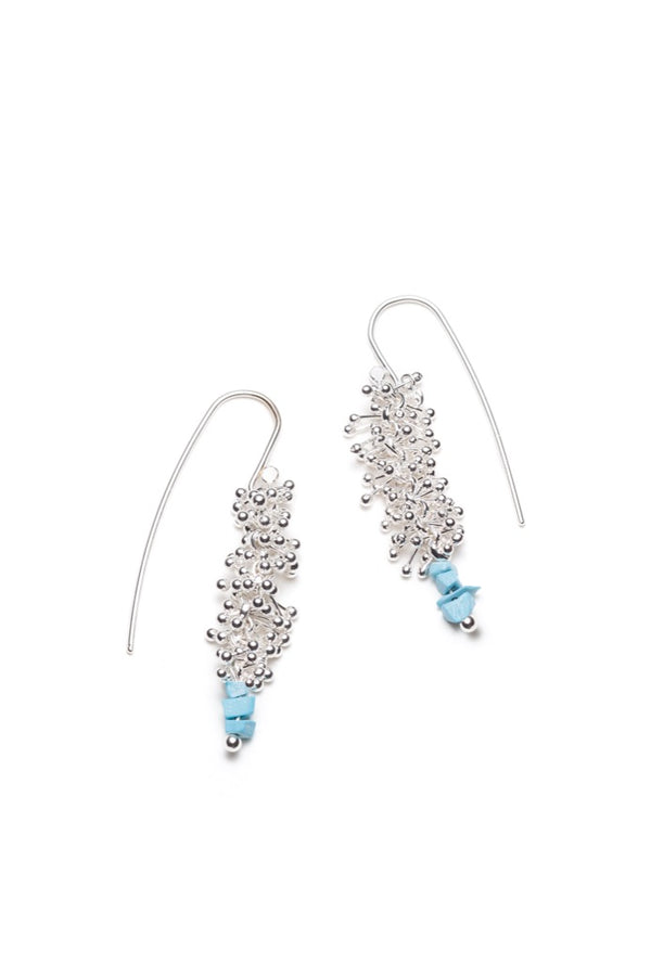 Ear hooks with turquoises